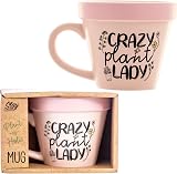 Boxer Gifts Crazy Plant Lady Plant Pot Mug Pink - Funny Gardening Gift view 5