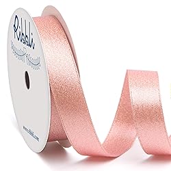 Ribbli Rose Gold Double Faced Purl Ribbon, Luxury