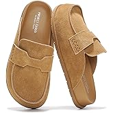 Project Cloud 100% Genuine Leather Womens Clogs - Plush & Soft Insole with Arch Support Non Slip Mules & Clogs for Women Footwear - Water Resistant Women Shoes (Foamy)