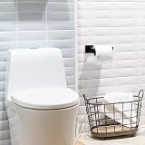HITSLAM Matte Black Toilet Roll Holder Wall Mounted 304 Stainless Steel 2 Pack view 7