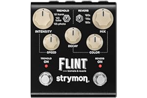 Strymon Flint V2 Tremolo and Reverb Guitar Effects Pedal for Electric and Acoustic Guitar, Synths, Vocals and Keyboards