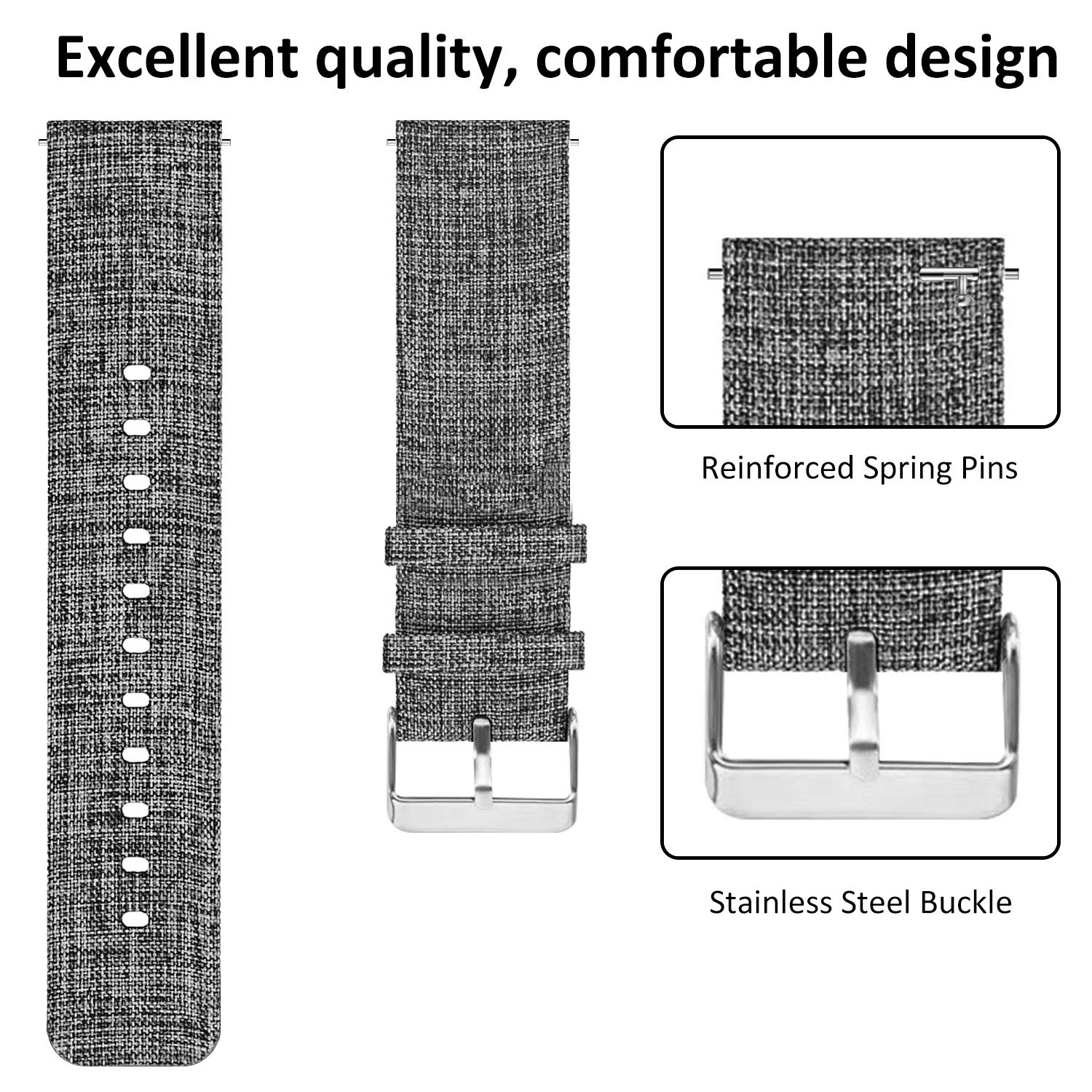 Curea Aha Style pentru Samsung Gear S3/Galaxy Watch 46 mm, 22 mm