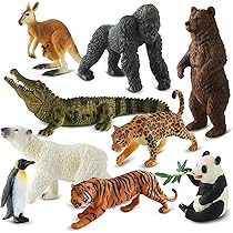Amazon.com: Zippytots 9 PCS Zoo Animal Toys for Kids 3-5 Realistic