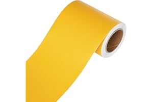 YENHOME Yellow Wallpaper Border Peel and Stick 3"X590" Self Adhesive Yellow Bulletin Board Borders Classroom Waterproof Removable Wallpaper Border Peel and Stick Wall Paper for Bedroom Shelves DIY
