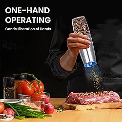 BELRIGO Rechargeable Salt And Pepper Grinder Set