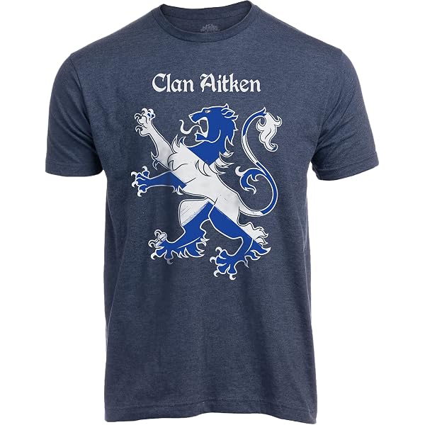 Outlander Clan Fraser Lallybroch Scotland Ladies T-Shirt - 100% Cotton, Heathered Navy, Sizes S-3X