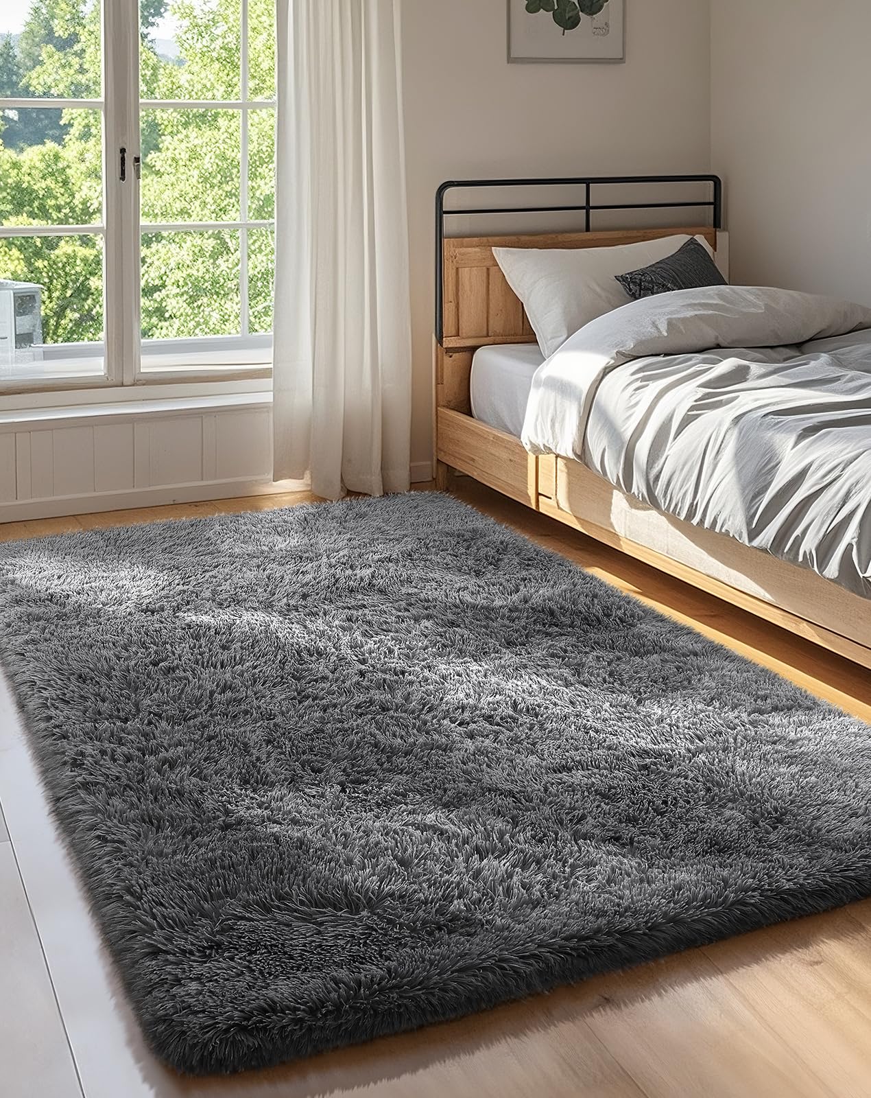 Ophanie 3x5 Rug, Bedside Preppy Dorm Area Rug, College Essentials Non ...
