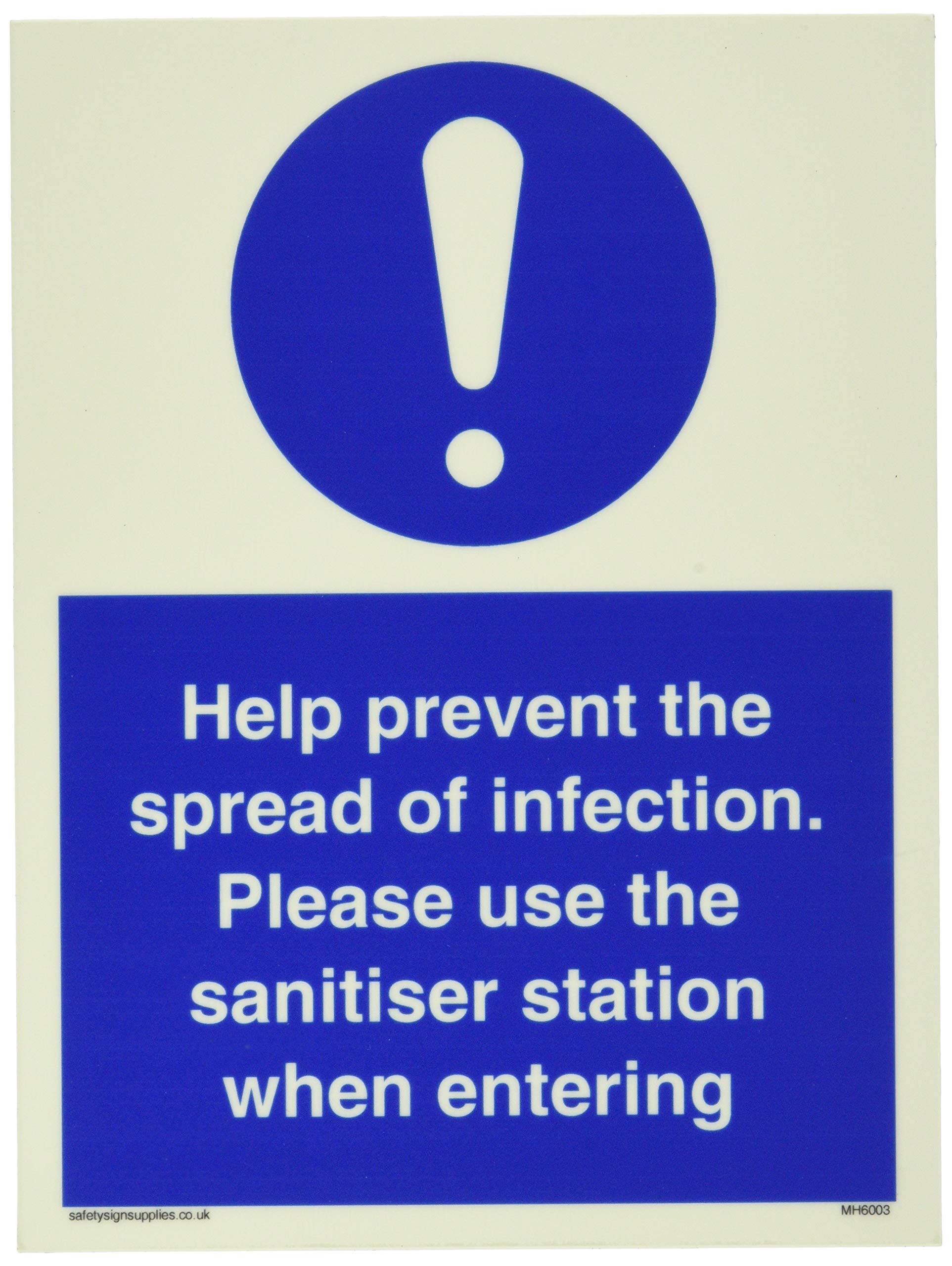 Help prevent the spread of infection. Please use the sanitiser station when entering