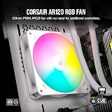 Corsair iCUE AR120 RGB Digital 120mm ARGB Fan White view 3