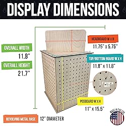 TORCHED DISPLAYS Rotating Display Stand – 22.5 x