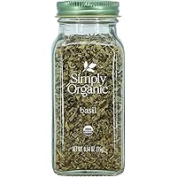 Simply Organic Basil Certified Organic, 0.54 Oz