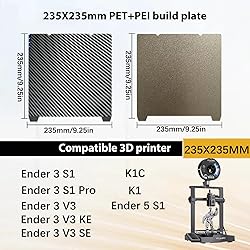Wefuit Smooth PET+Textured PEI Build Plate for K1