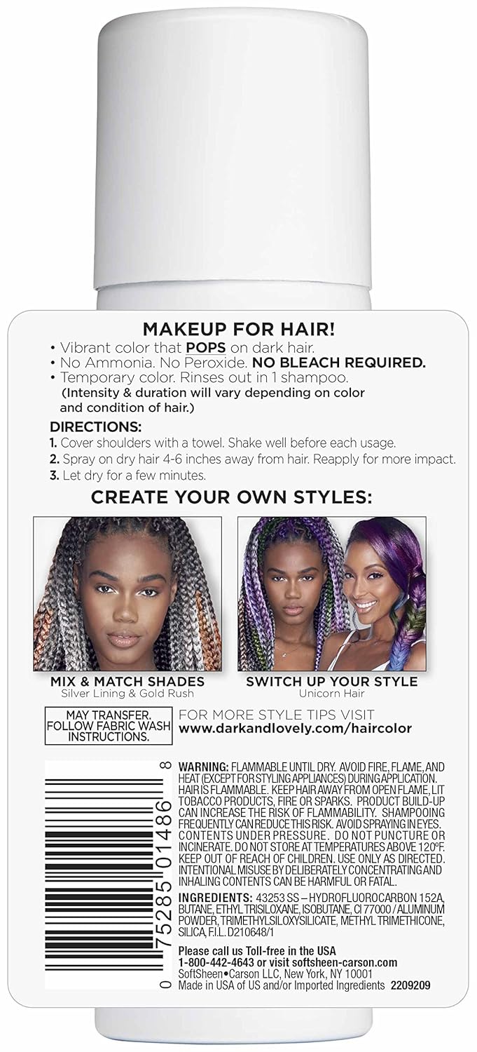 Amazon Com Dark Lovely Go Intense Color Sprays Silver Lining