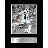 iconic pics Cristiano Ronaldo Print Signed Mounted Photo Display #01 Printed Autographed Gift Picture Print