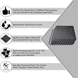 ComFy Mat Gym Flooring Mat 24x24 Interlocking EVA Tiles 64 sq ft Black view 2