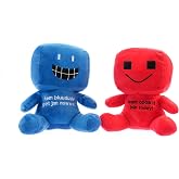 Red Character Plush Toy, Suitable for Ranger Fans and Gamers, Also Makes a Collectible Gift. (8 inches red and Blue)