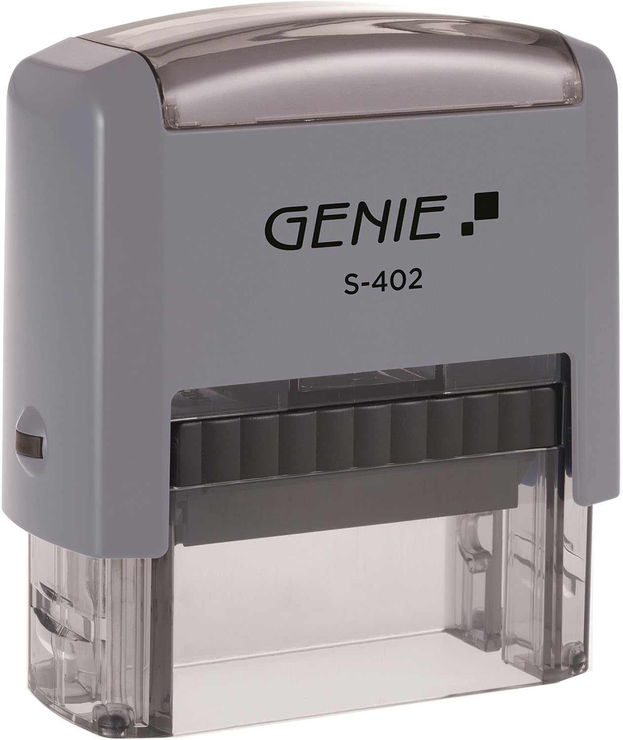 Genie S-402 Self-Inking Stamp Set (IncludesAccessory, Ink Pad) 4 Rows, Grau, Unbekannt