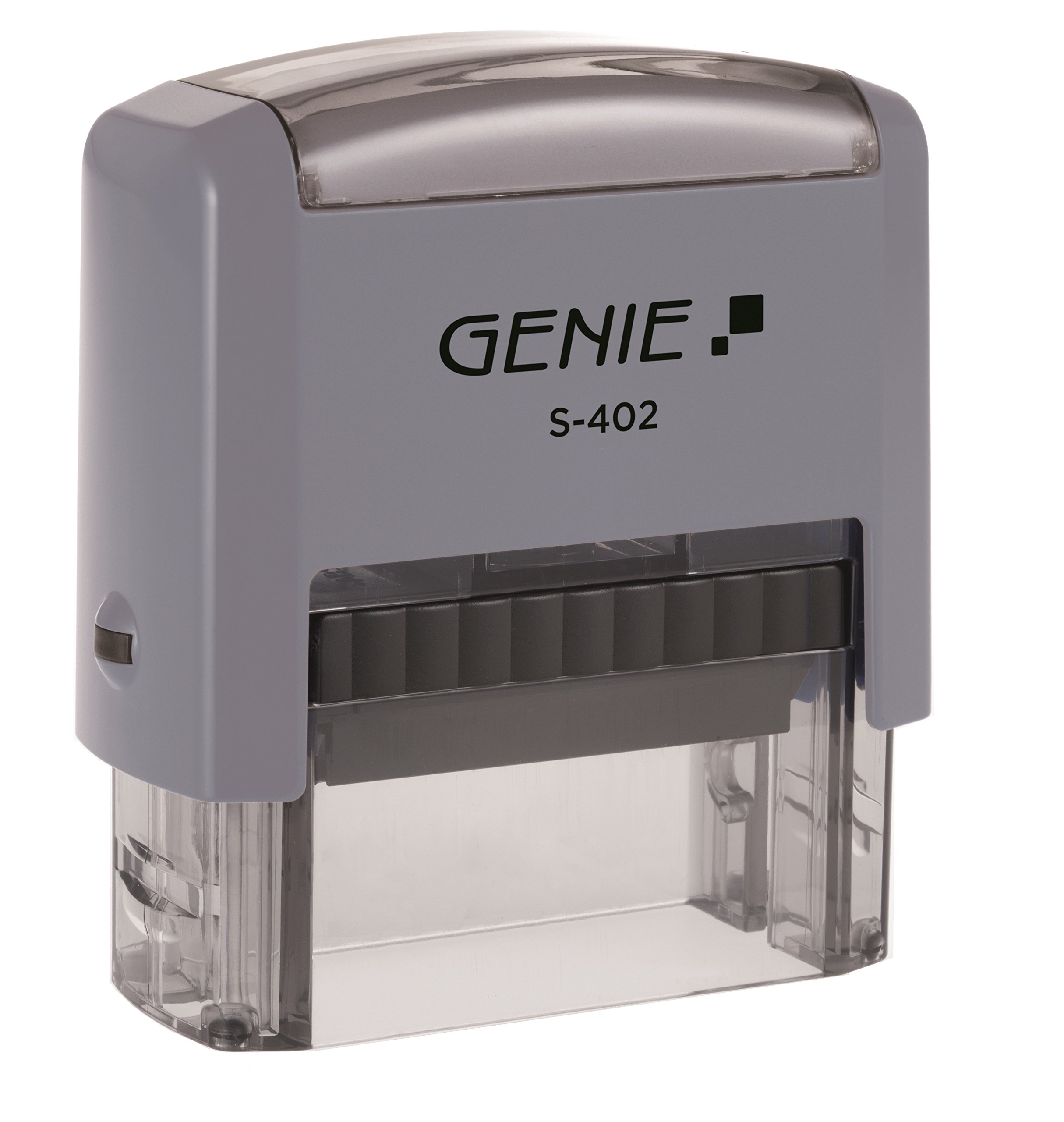 Genie S-402 Self-Inking Stamp Set (IncludesAccessory, Ink Pad) 4 Rows