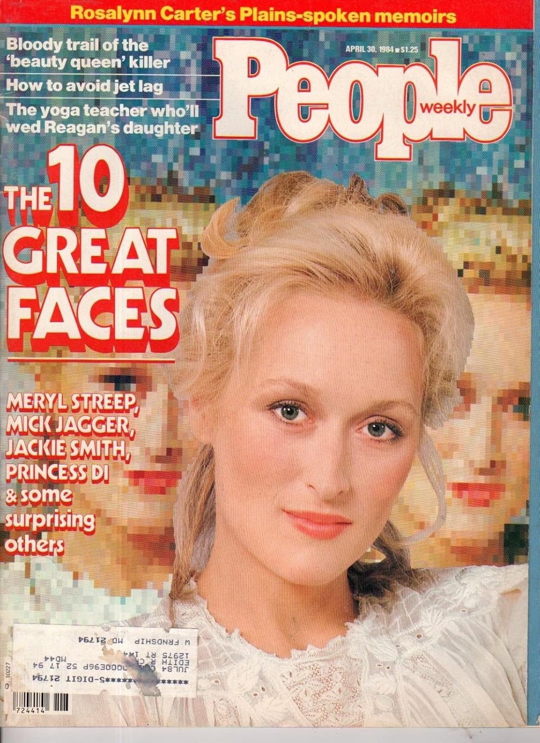 Amazon Com 1984 People April 30 Meryl Streep Iman Jaclyn Smith Mick Jagger C Mcvie Everything Else