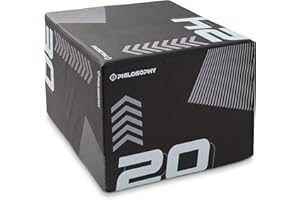 Philosophy Gym 3 in 1 Soft Foam Plyometric Box Jumping Plyo Box for Training and Conditioning