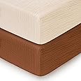 Pro Goleem 2 Pack Muslin Crib Sheets for Boys and Girls, 100% Cotton Soft Breathable Neutral Fitted Baby Bed Sheets Set for S