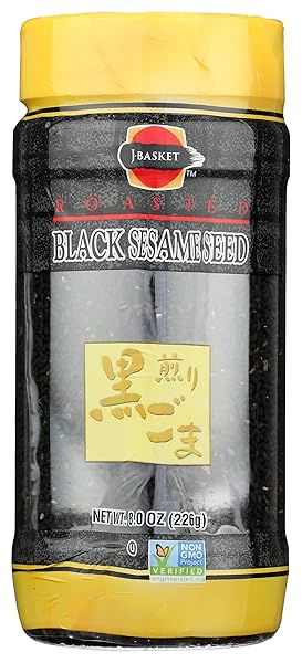 JFC, SEEDS SESAME BLACK ROASTED, 8 OUNCE