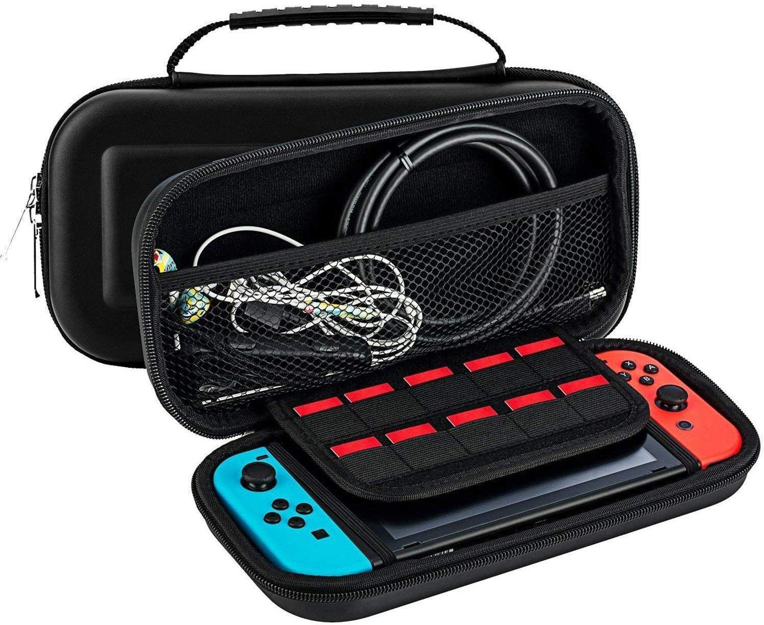 inSync Carry Case Compatible for Nintendo Switch, Black (Case Only - Video Games & Console are NOT Included)
