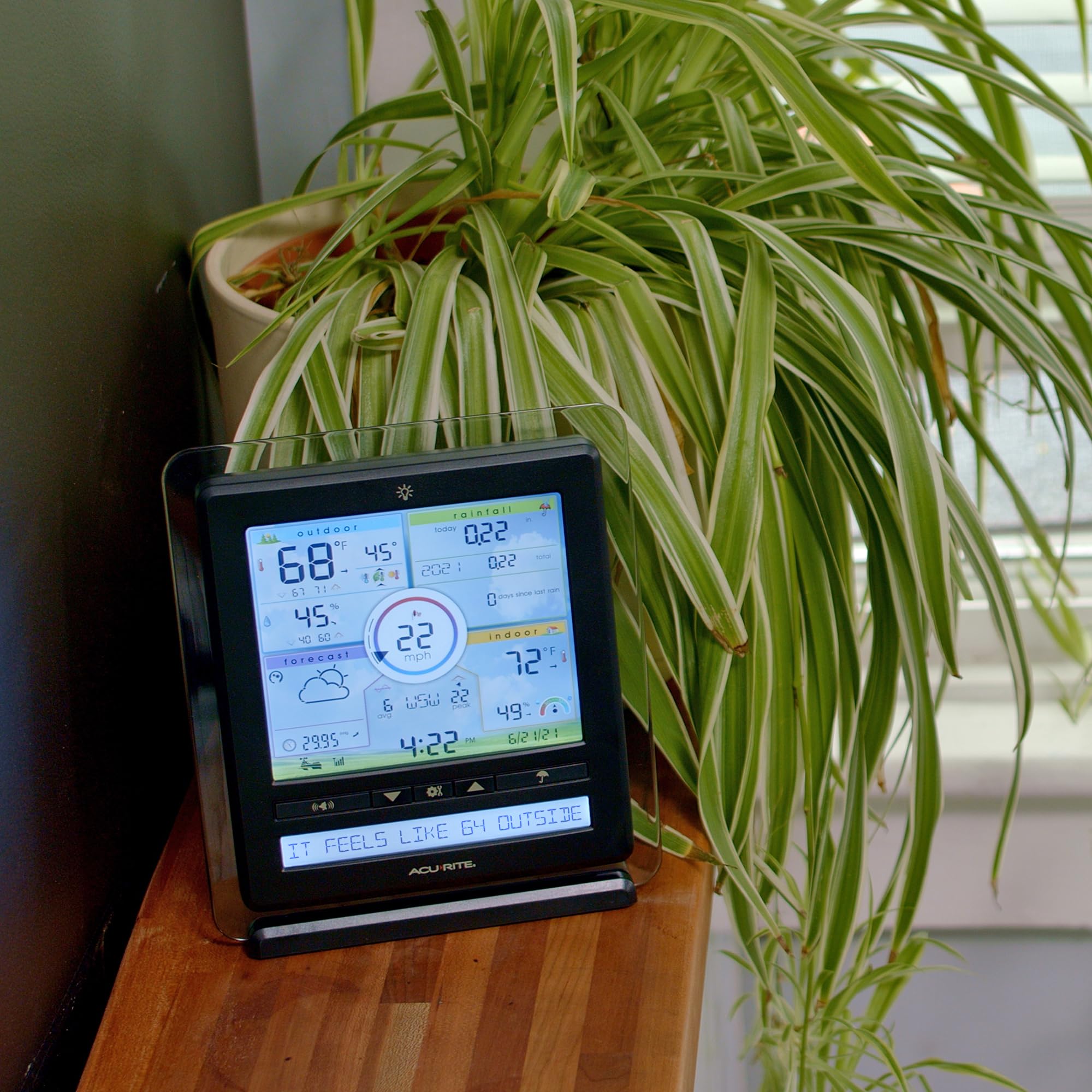 AcuRite Iris (5-in-1) Wireless Indoor/Outdoor Weather Station with Color Display for Hyperlocal Weather Conditions (01536MCBA1) - View 2