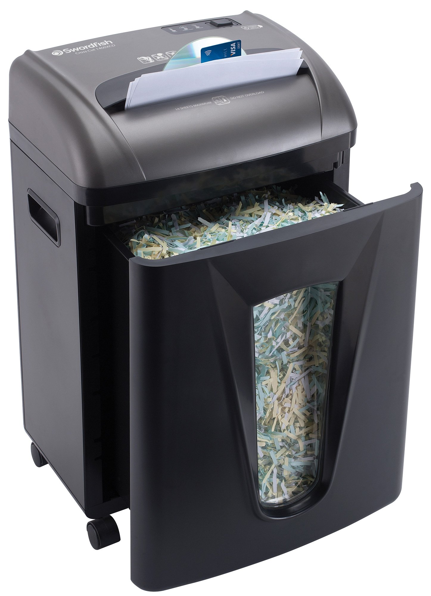 Swordfish 40329 1400XCD 14 Sheet Cross Cut Paper/Document Shredder