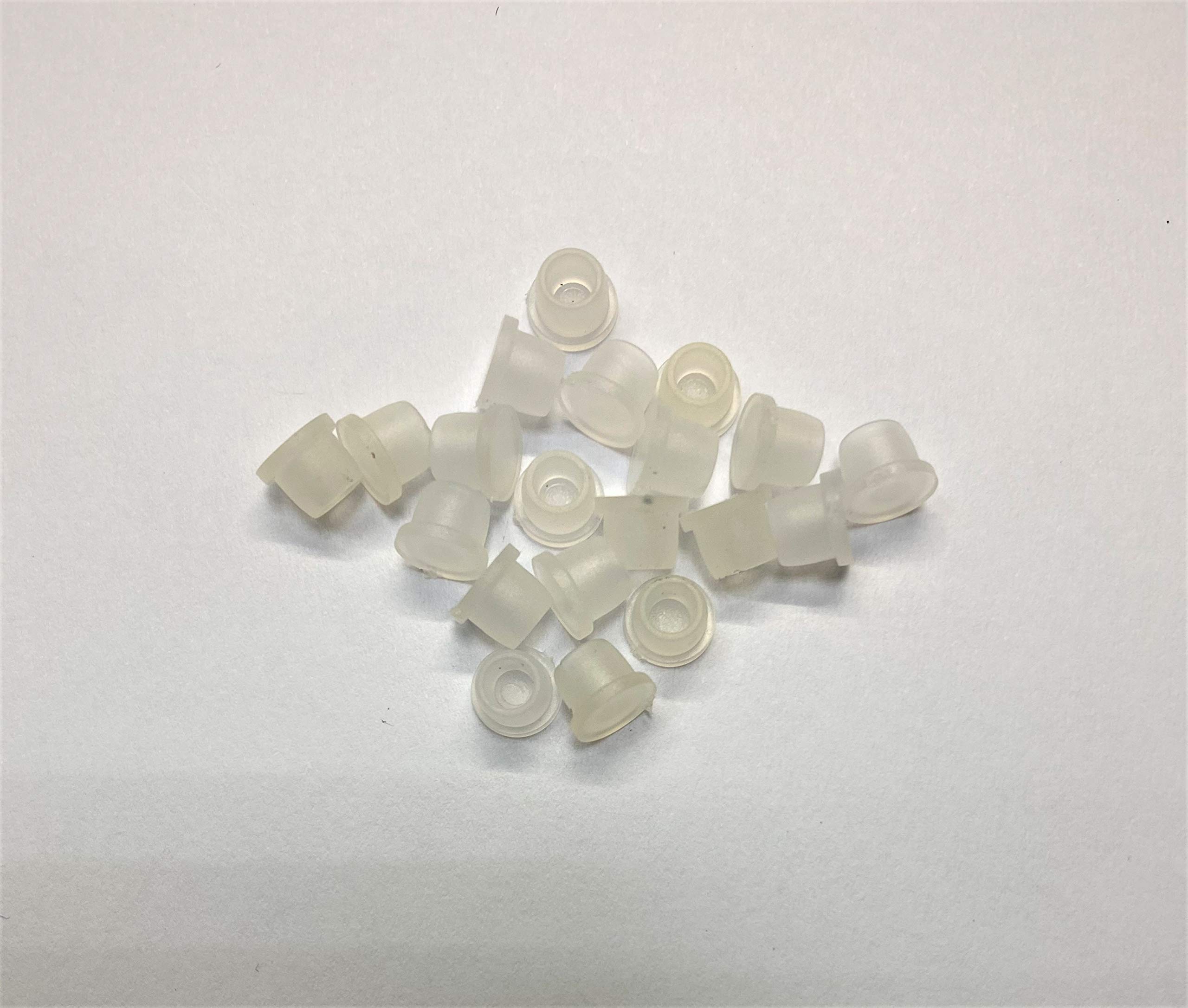 dexierp Protection Force Plug For 3/16" 5mm Hole (Pack of 25) 1/4-20 UNC M6 Thread Nut Cover Seal LDPE Plastic Mount โ image 1