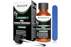 ALVEORA Toenail Fungus Nail Treatment Extra Strength Fast Acting, Clear, Toenail Fungus Treatment for Fingernails, Nail Treatment for Athletes Foot, Nail Repair, Damaged & Discolored Nails