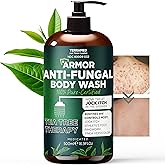 Antifungal Body Wash with Tea Tree Oil | Antifungal Soap Treats Ringworm, Back Acne, Eczema & Jock Itch | Antifungal Body Soap For Men And Women (16.9 oz)