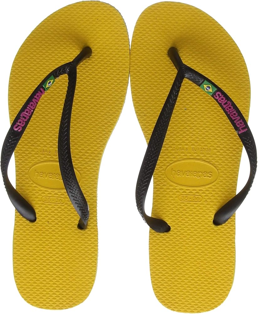 havaianas slim banana yellow