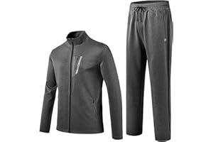 MoFiz Men's Tracksuits Sweatsuits for Men Athletic Set 2 Piece Track Suits Jogging Casual Warm Up Full Zip Running Sports