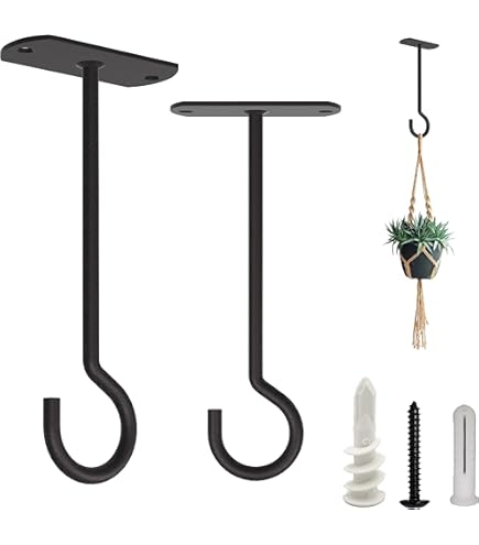 Lot De 4 Crochets De Plafond Pour Suspendre Des Plantes – Support