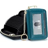 imeetu Rfid Credit Card Holder,Genuine Leather Businese Card Case,Rfid Blocking Wallet for Women & Men