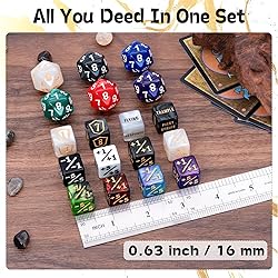 78 Pieces MTG Dice Set with Plus 1 Life Counter