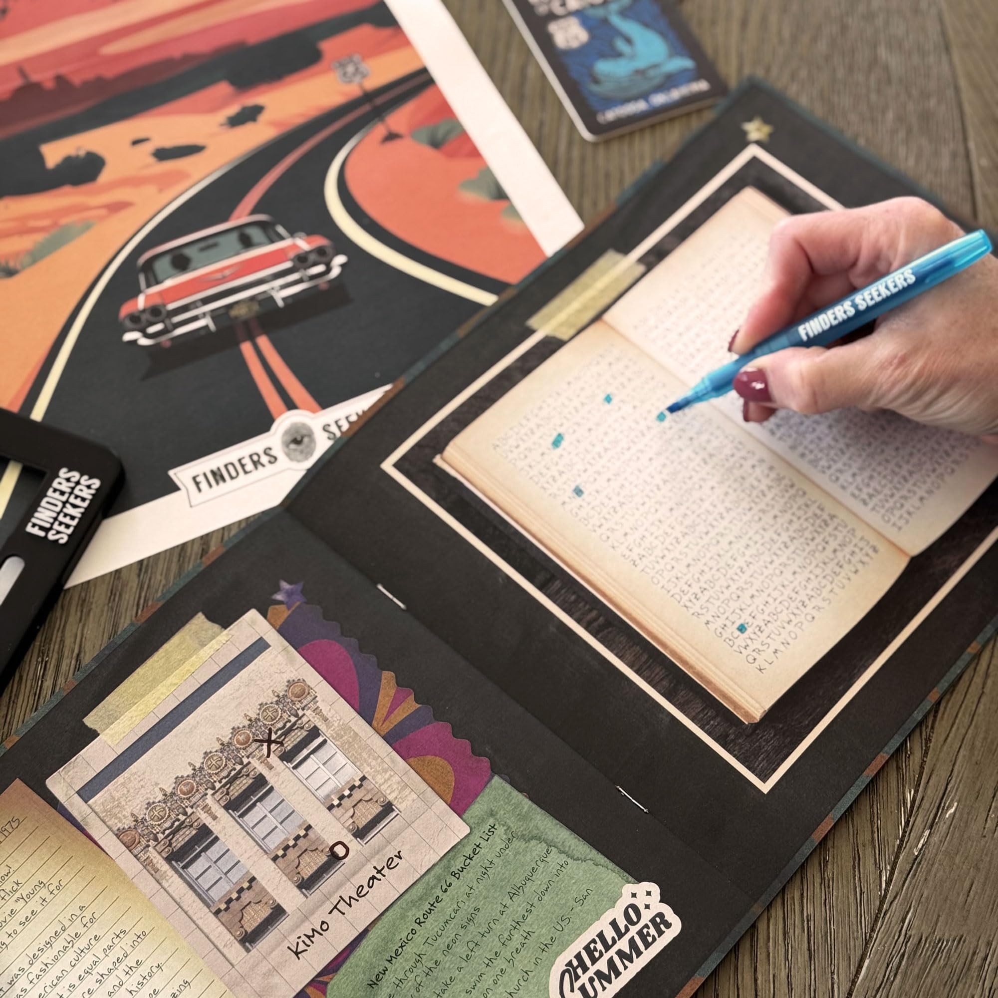 Finders Seekers Mystery Game | Route 66 Road to Riches – Be a Detective and Investigate an Unsolved case, Puzzle Game Like an Escape Room, for Date Night, Family Night or Solo.