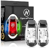 Apace Vision LED Safety Light (2 Pack) with Bonus Items &ndash; Clip On Strobe/Running Lights for Runners, Dogs, Bikes, Walking and More