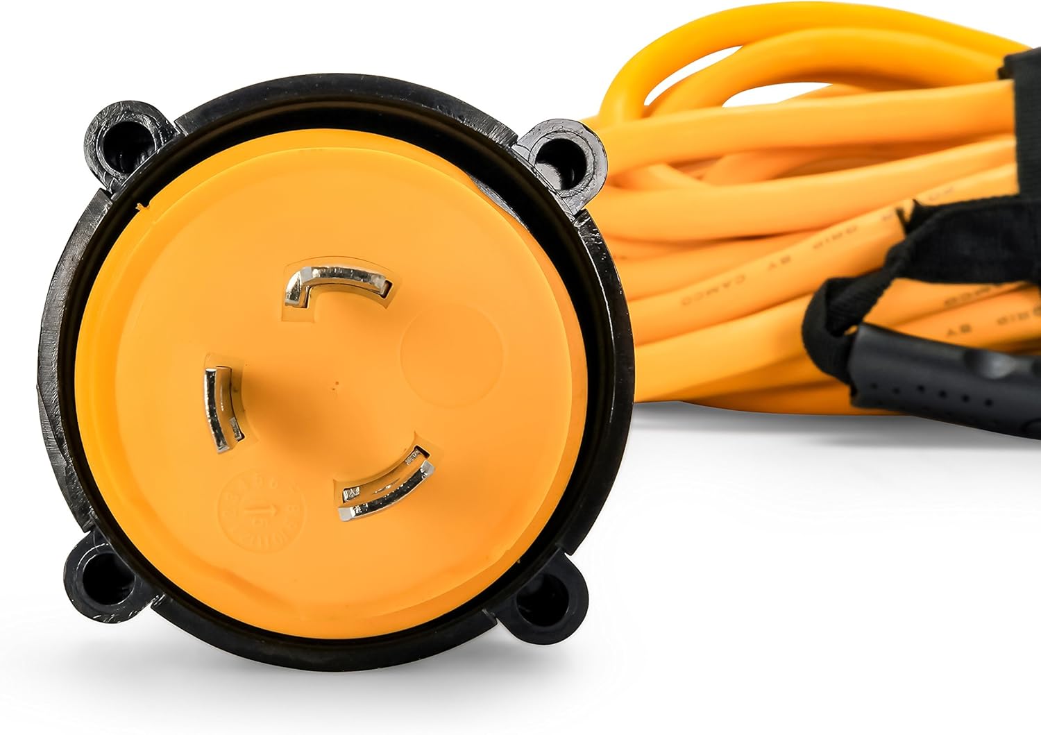 Camco 50’ PowerGrip Marine Extension Cord with 30M/30F Locking Adapters | Allows for Easy Boat Connection to Distant Power Outlets | Built to Last (55613): Automotive