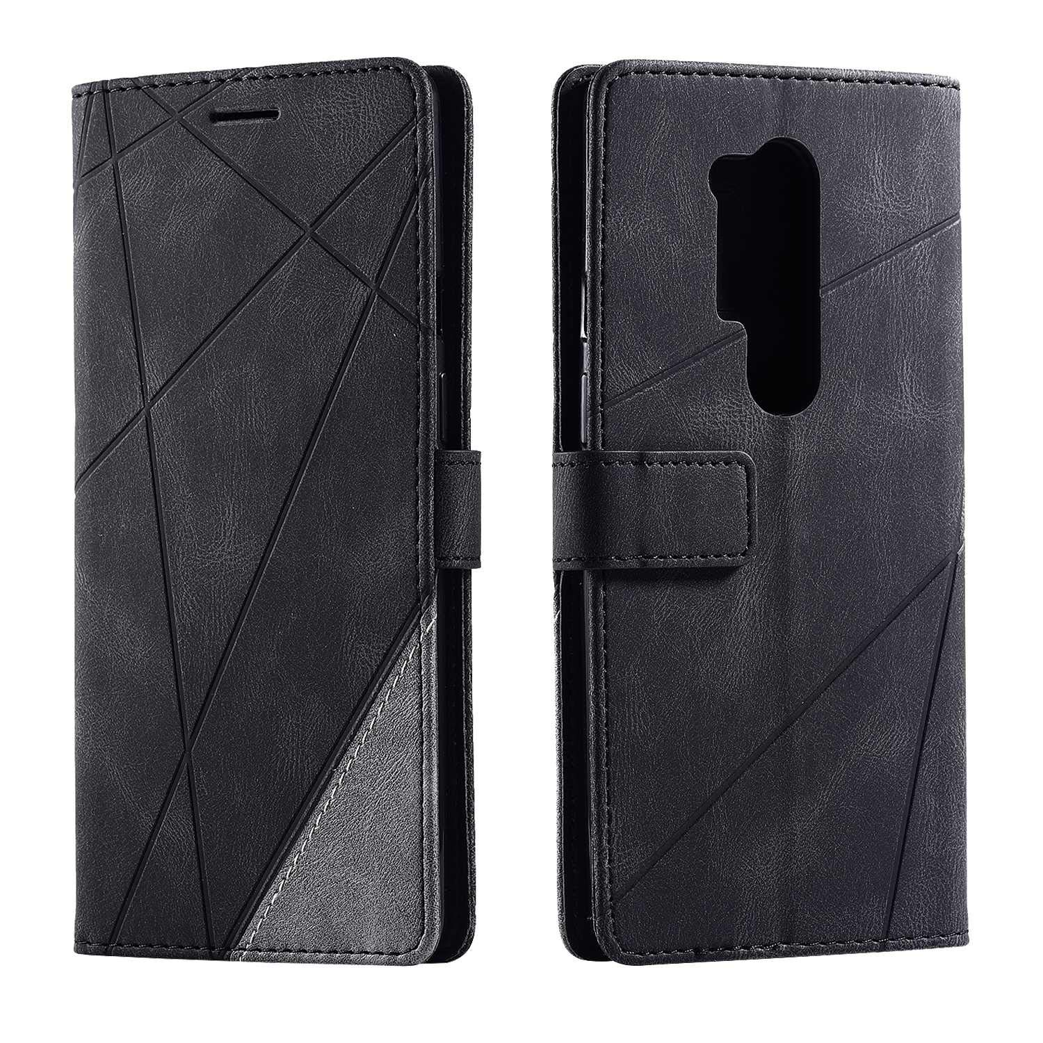SONWO Case for OnePlus 8 Pro Case, Premium Leather Flip Wallet Case Magnetic Closure Card Slots Kickstand Phone Case for OnePlus 8 Pro, Black — image 1