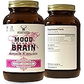 HEART & SOIL – 100% Grass Fed & Finished Beef Brain Supplement from Regenerative Cattle – for Cognitive Function & Memory – 3000mg Focus Supplement with Beef Organs – Glass Bottle – 180 Capsules
