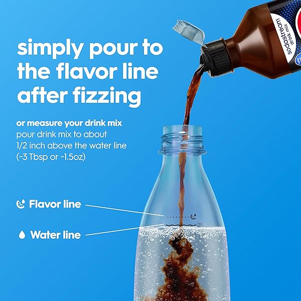 SODASTREAM® PEPSI® ZERO SUGAR NEW POUR BOTTLE BEVERAGE MIX 14.9 FL OZ (PACK OF 4)