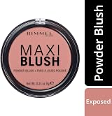 Rimmel London Maxi Blush Exposed 9g Lightweight Buildable Pigmented Powder view 3