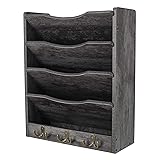 PAG 5-Tier Wall File Holder Hanging Mail Organizer
