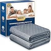 Premium 100% Waterproof Full Mattress Protector, Breathable Cooling 3D Air Fabric Mattress Cover, Hypoallergenic Noiseless Be