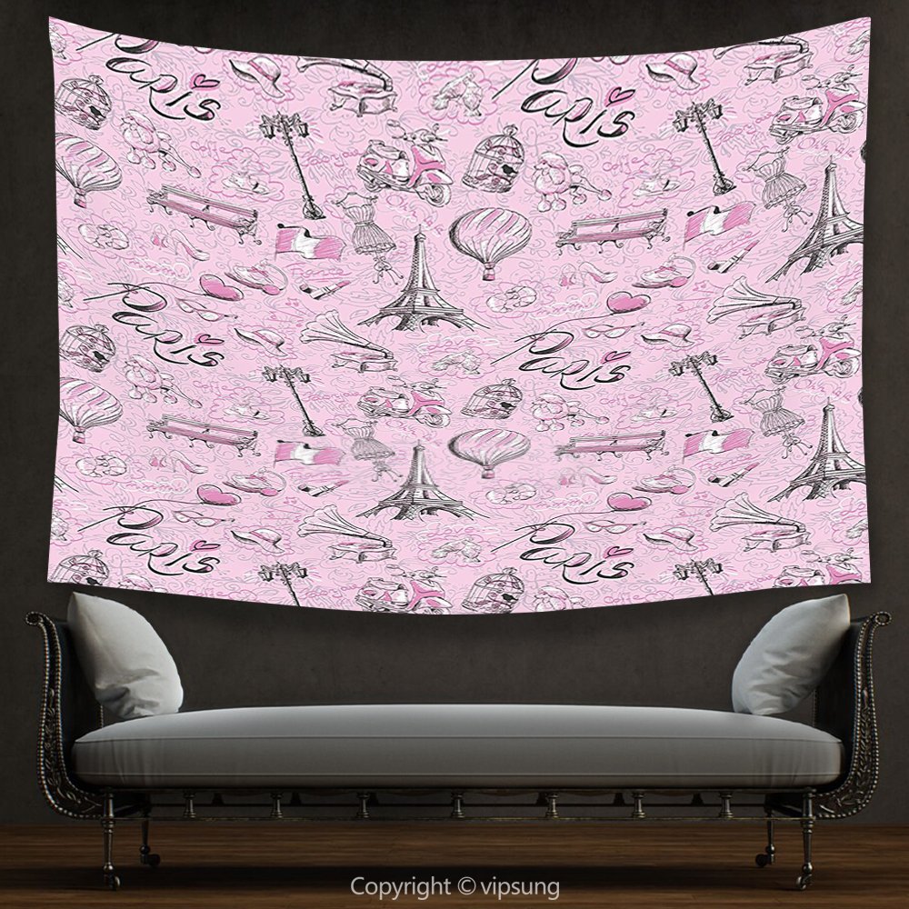 Amazon Com Vipsung House Decor Tapestry Paris Decor