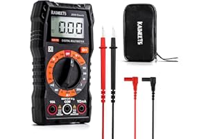KAIWEETS Digital Multimeter with Case, DC AC Voltmeter, Ohm Volt Amp Test Meter and Continuity Test Diode Voltage Tester for 
