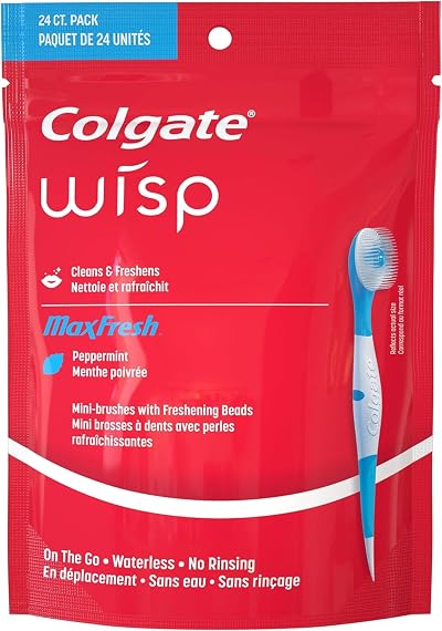 Colgate Wisp Portable Mini-Brush Optic White Coolmint 24 Count