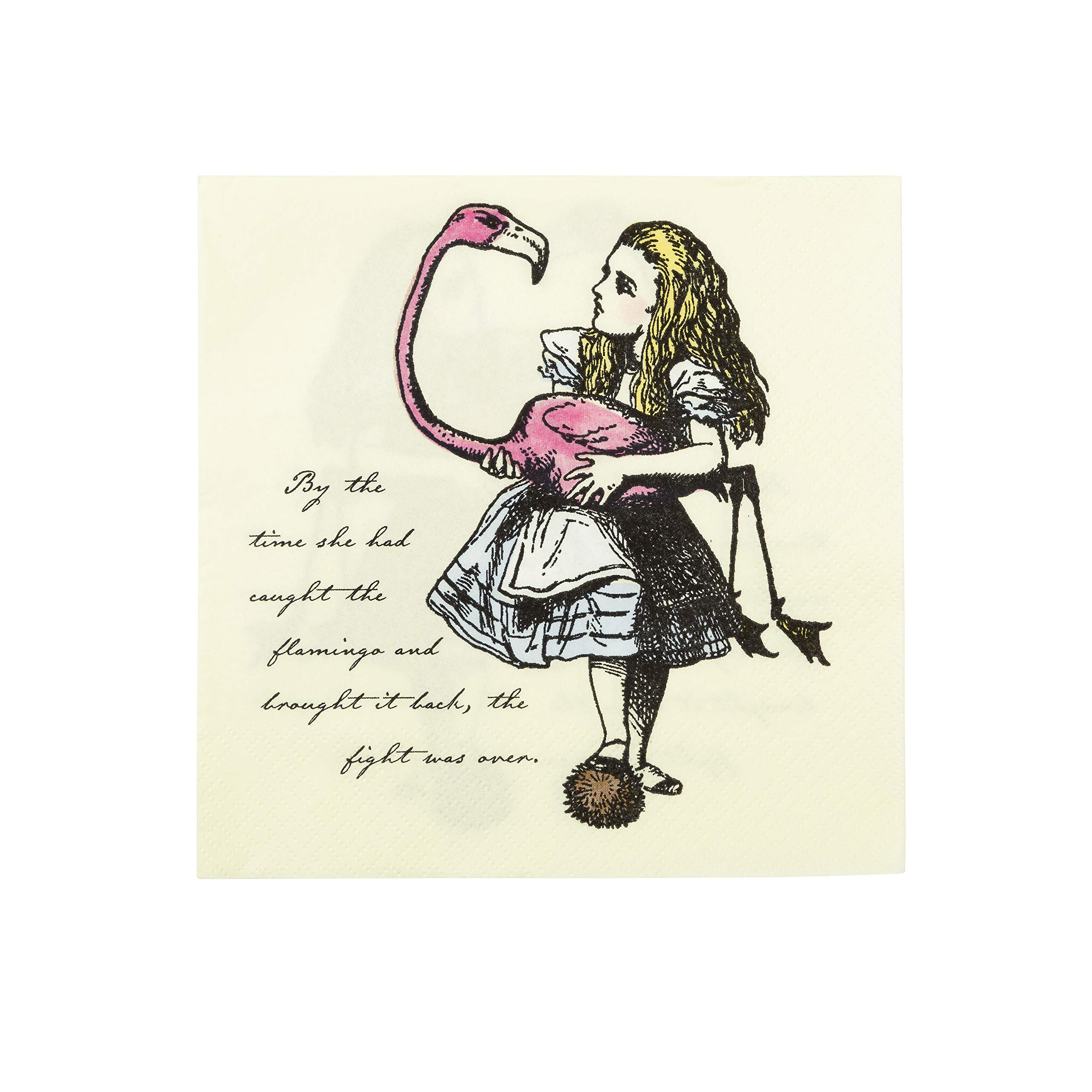 Talking Tables Alice In Wonderland Napkins| | Great For Mad Hatter Tea Party, Birthday Party And Baby Shower | 20 Pack,multicolour,2 x 16.5 x 18.3 cm
